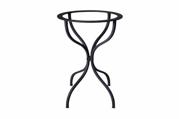 Runder Lavasteintisch aus Deruta – Handbemalt im Majolika-Stil, frostfest und wetterbeständig - uccellini blu